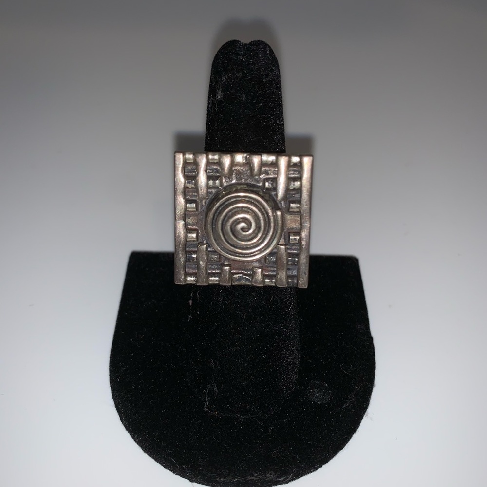Free shipping- 950 Silver Adjustable ring